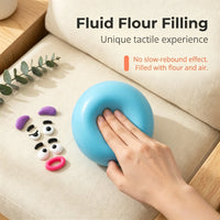 Ranbow Squishy Stress Balls - Curiosities Dog Face DIY Face Swap Squishy Soft Moldable Cute Relaxing Sensory Fidget Relief Anxiety Stress Fun Desk Accessory for Adults