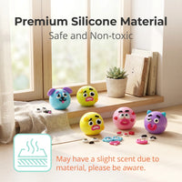 Ranbow Squishy Stress Balls - Curiosities Dog Face DIY Face Swap Squishy Soft Moldable Cute Relaxing Sensory Fidget Relief Anxiety Stress Fun Desk Accessory for Adults